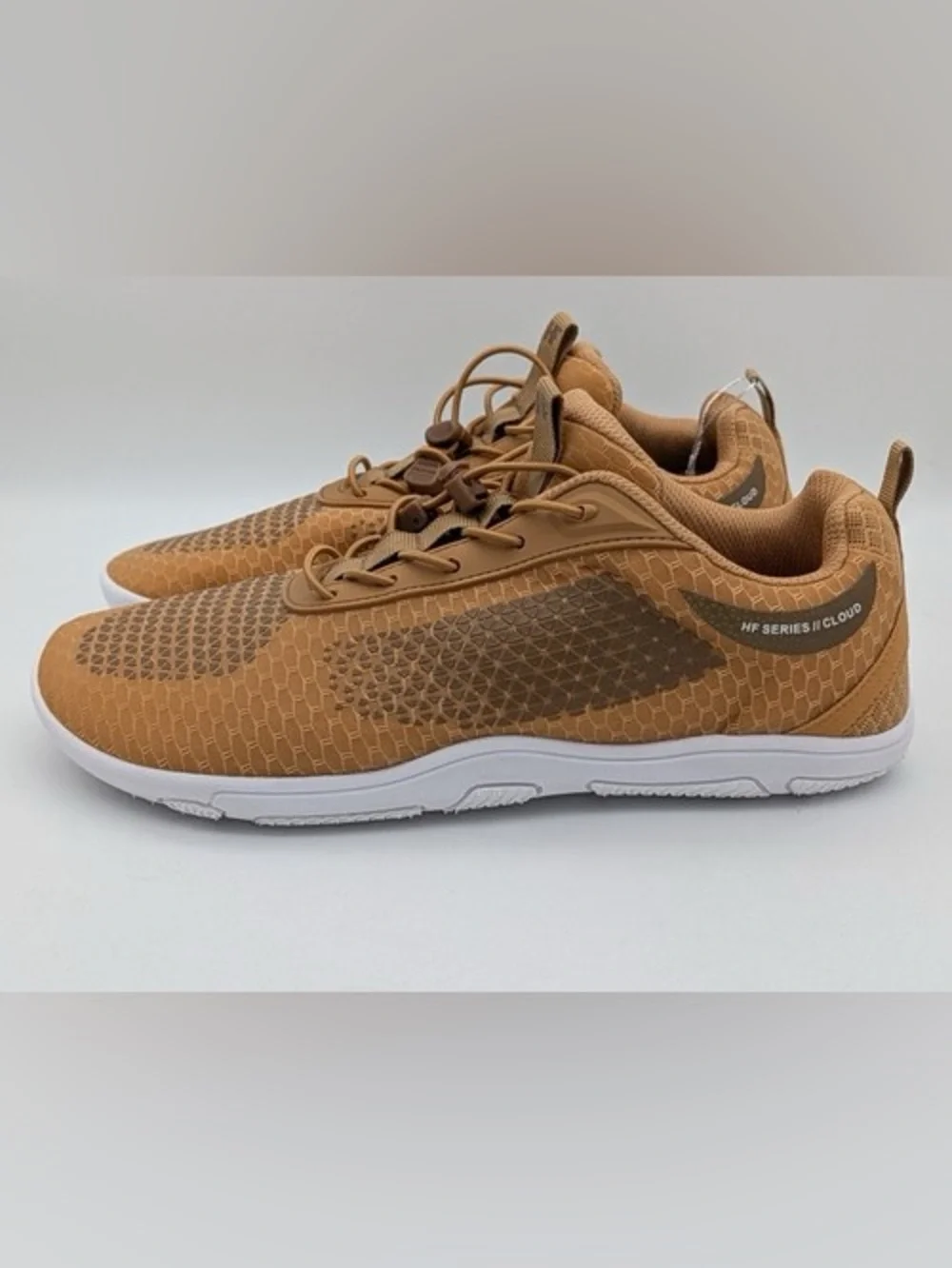 Men's Hike Footwear Tan Casual Knit Sneakers NET